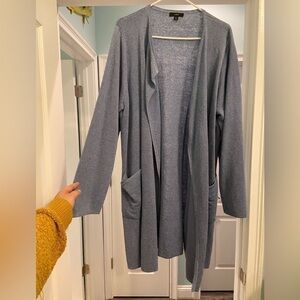 J Crew Linen Blend Long Cardigan